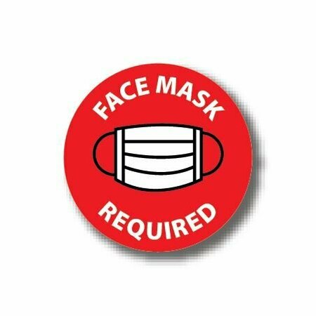ERGOMAT 30in CIRCLE SIGNS Face Mask Required DSV-SIGN 900 #6190 -UEN